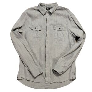 Armani Exchange Linen Shirt Sz M